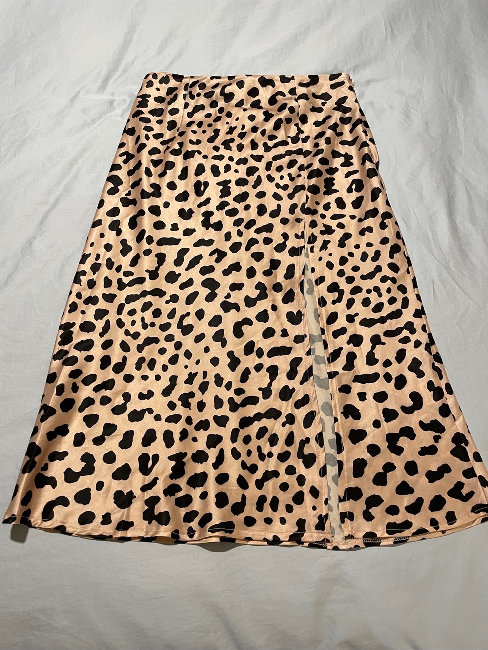 Princess Polly Beige and Black Leopard Midi Skirt